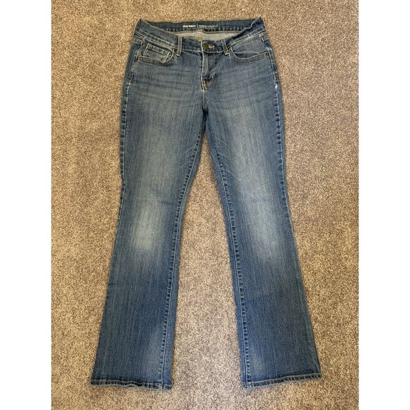 Old Navy Women's Jeans Size 6 Regular Blue Denim Curvy Mid Rise Stretch GUC - Picture 2 of 13